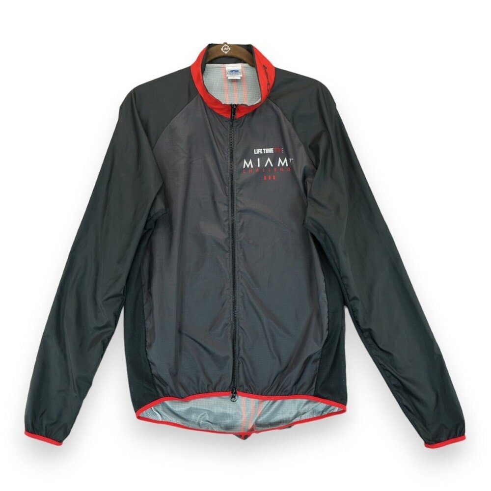 VOLER Water Resistant Men's‎ Cycling Jacket Size XL Full Zip Miami Challenge